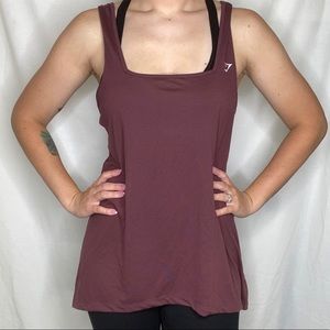 GYM SHARK | Cross Body Tank Top